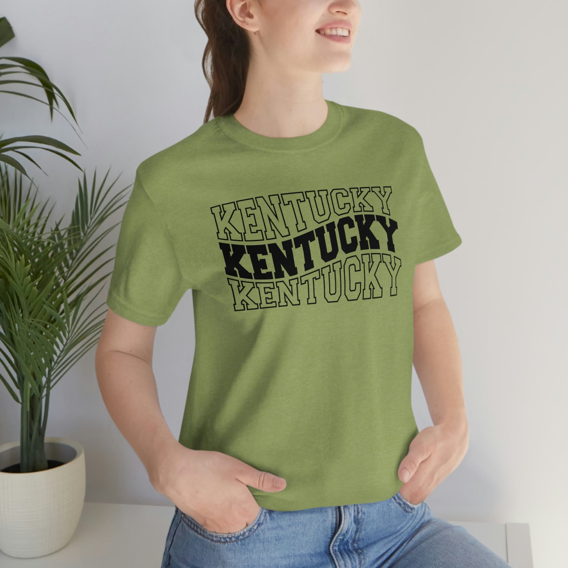 Kentucky Varsity Letters Triple Wavy Short Sleeve T-shirt