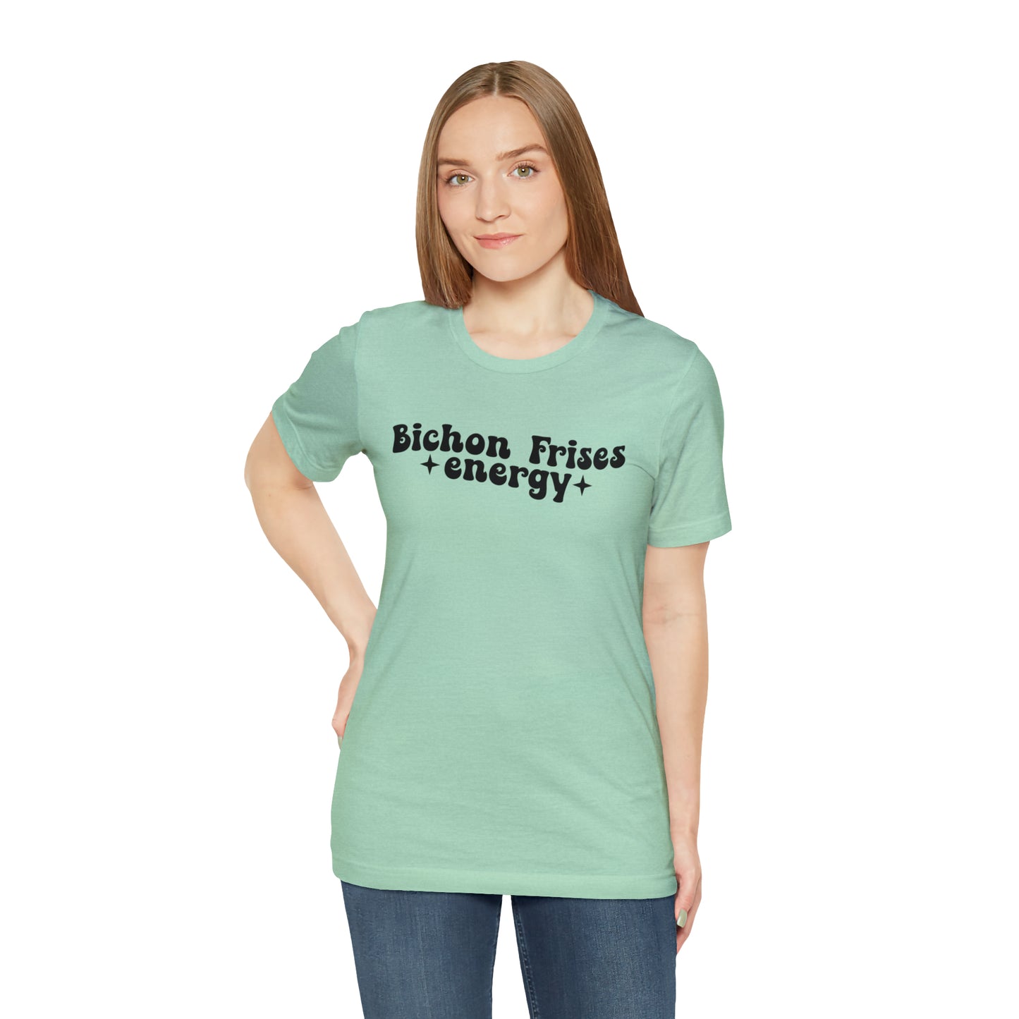 Bichon Frises Energy Dog Short Sleeve T-shirt