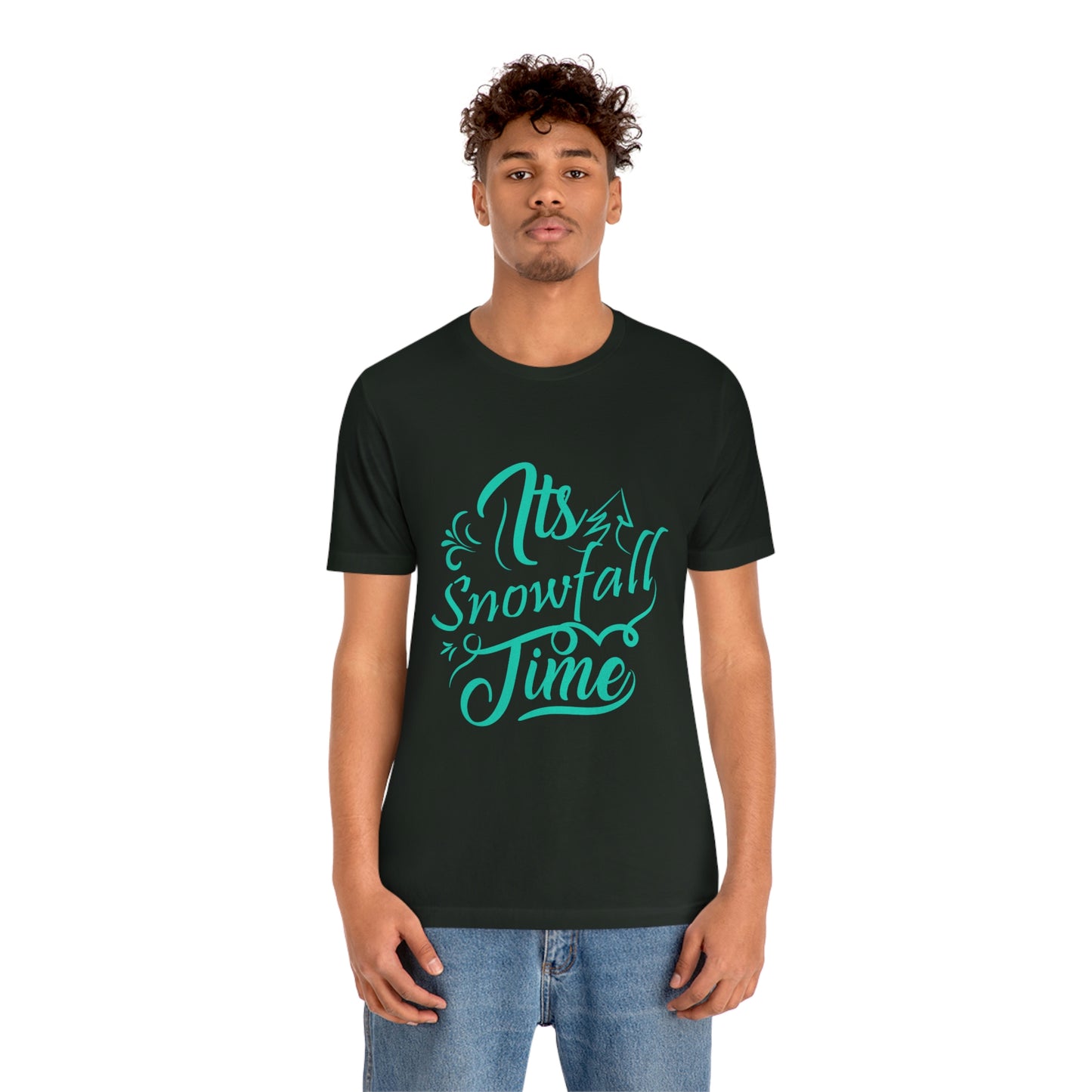 It's Snowfall Time Print Unisex Jersey Short Sleeve Tee