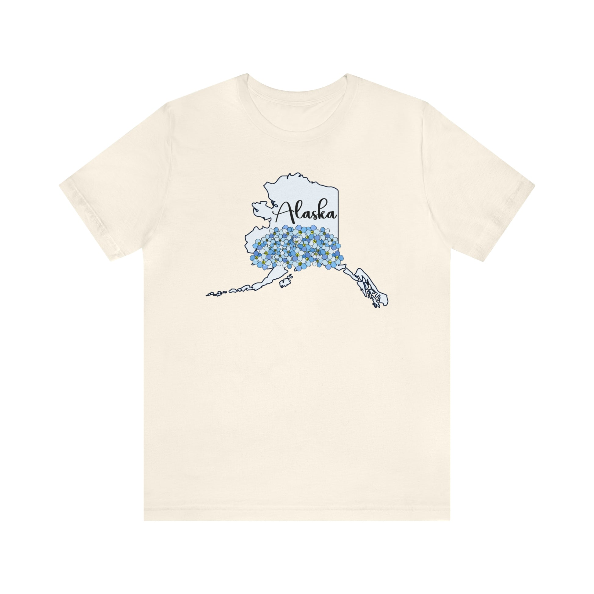 Alaska State Flower Short Sleeve T-shirt