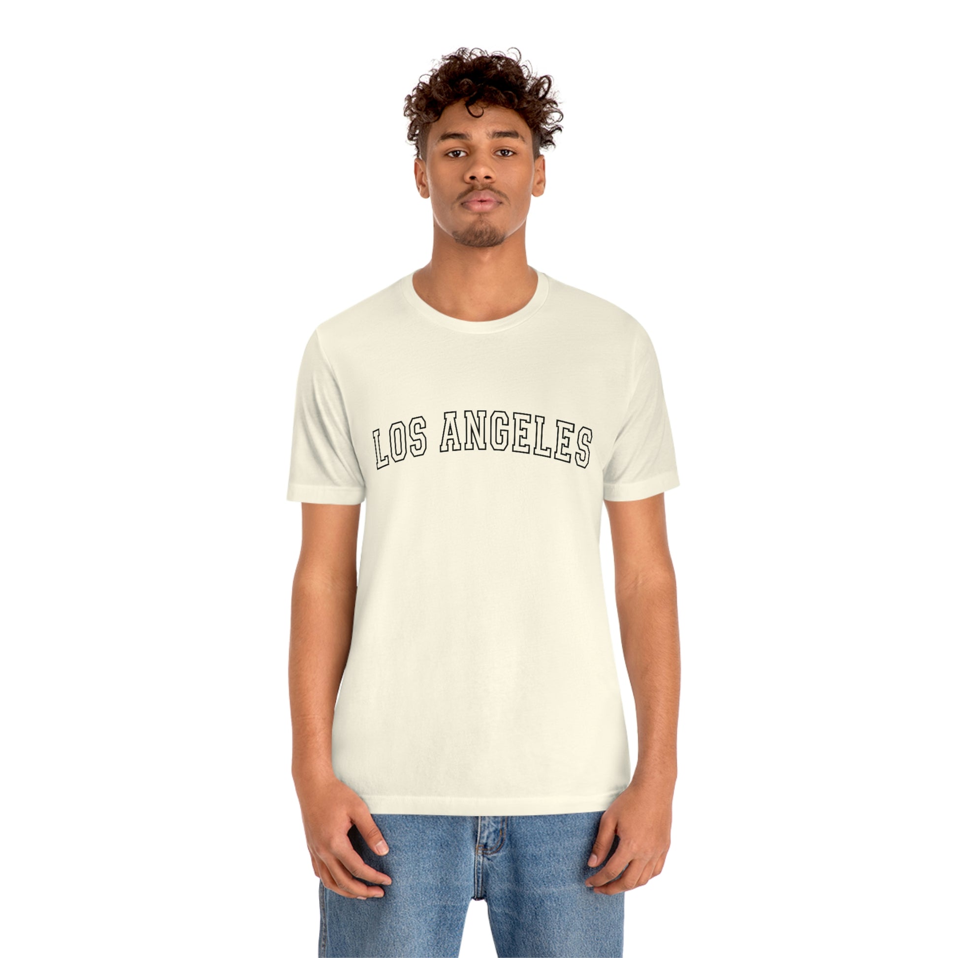 Los Angeles Varsity Letters Arch Unisex Jersey Short Sleeve Tee Tshirt T-shirt