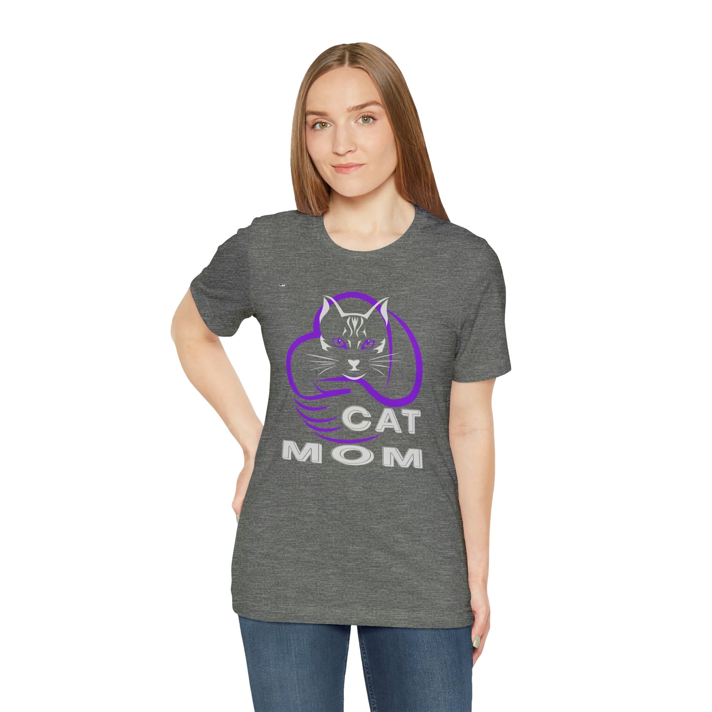 Cat Mom Short Sleeve T-shirt