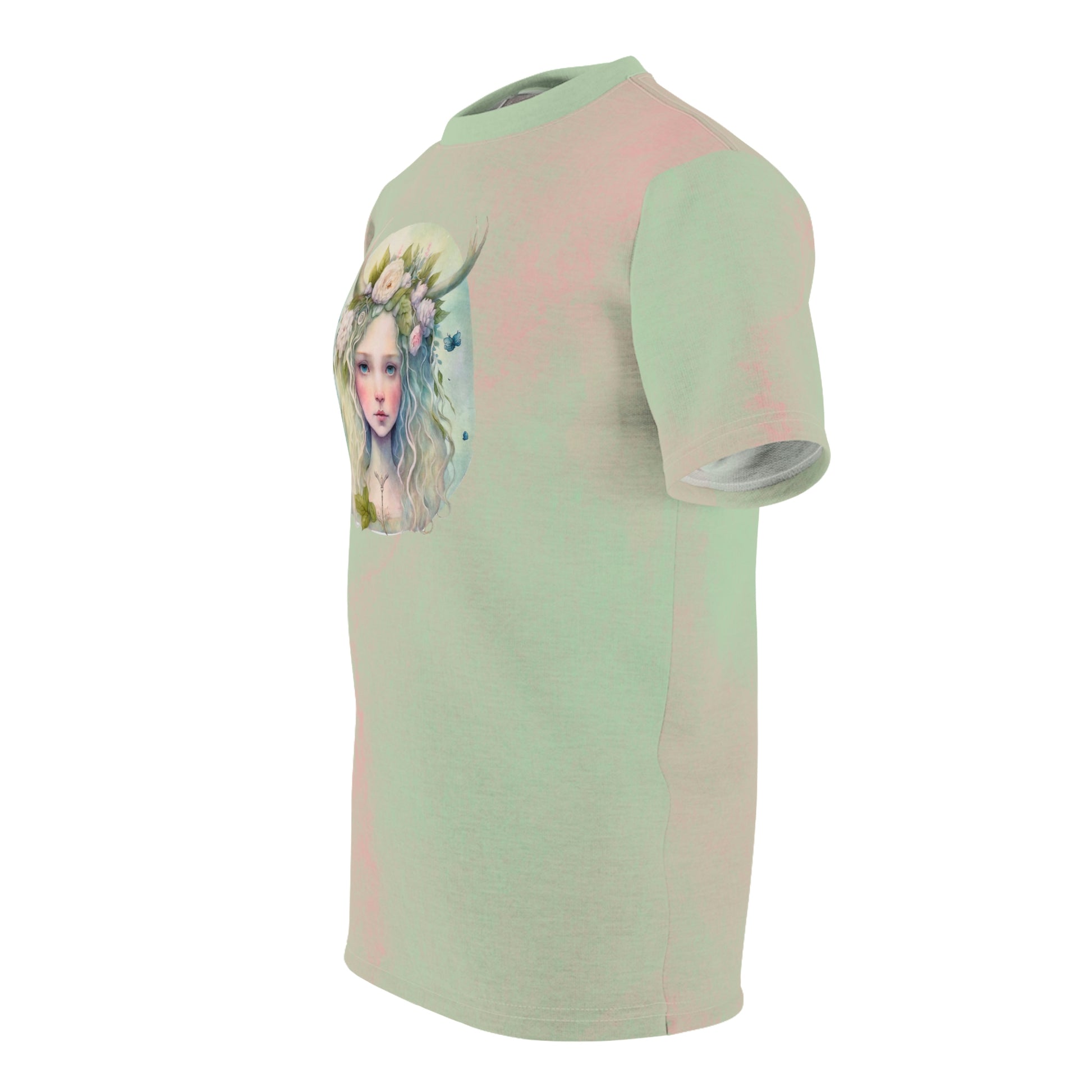 Girl Flower Antlers Unisex T-shirt