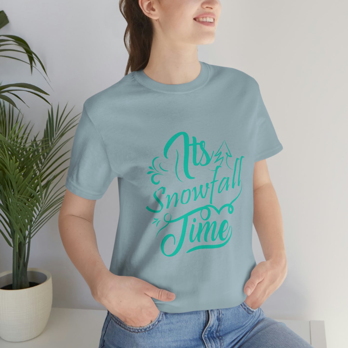 It's Snowfall Time Print Unisex Jersey Short Sleeve Tee