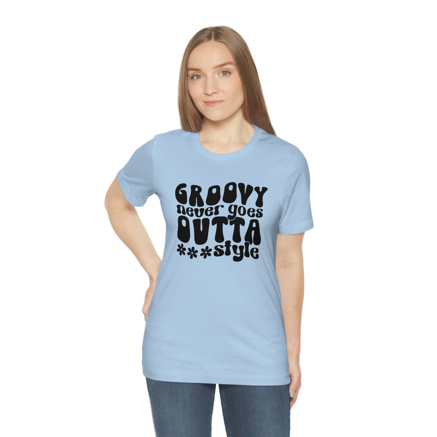 Groovy Never Goes Out of Style Unisex Jersey Short Sleeve Tee