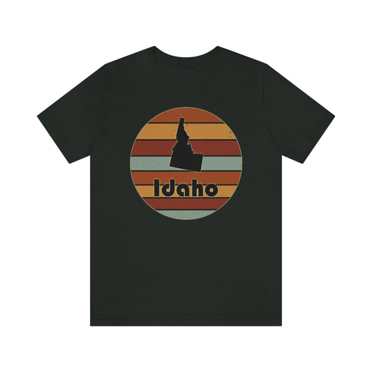 Idaho Retro Sunset Short Sleeve T-shirt