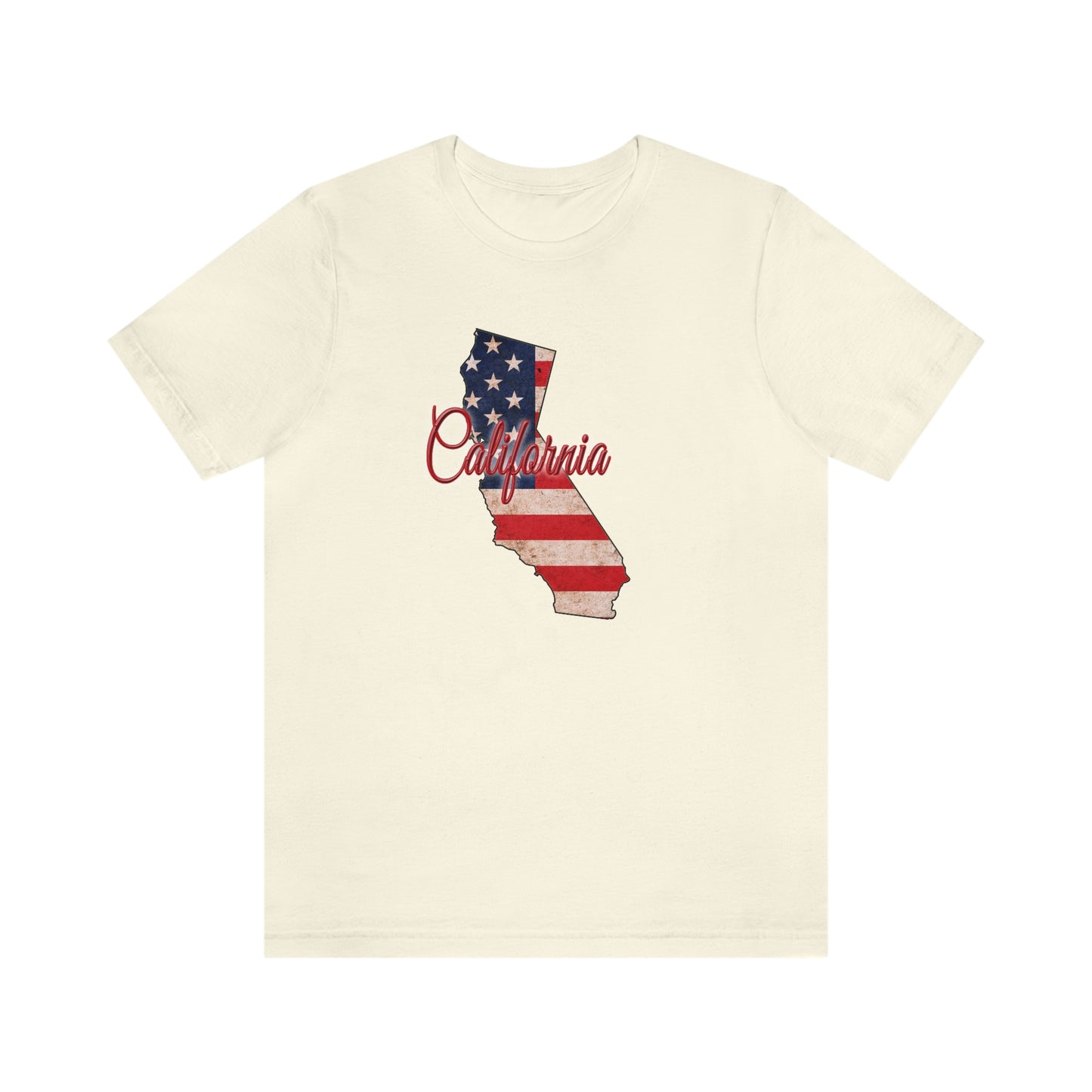 California US Flag Unisex Jersey Short Sleeve Tee Tshirt T-shirt