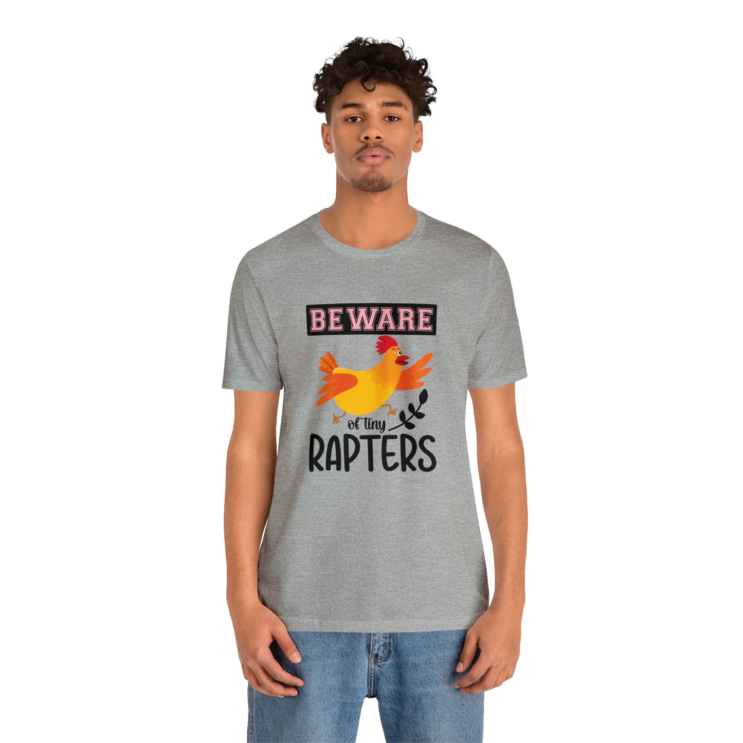 Beware of Tiny Raptors Short Sleeve Chicken T-shirt