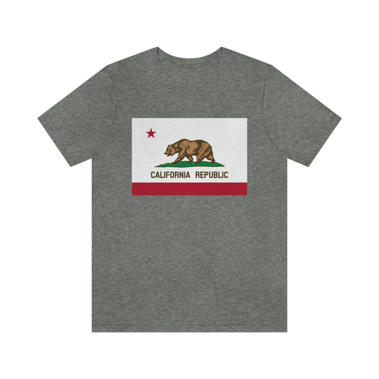 California Flag Unisex Jersey Short Sleeve Tee Tshirt T-shirt