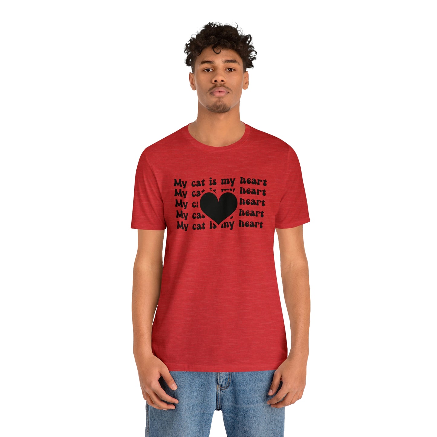 My Cat is My Heart Short Sleeve T-shirt