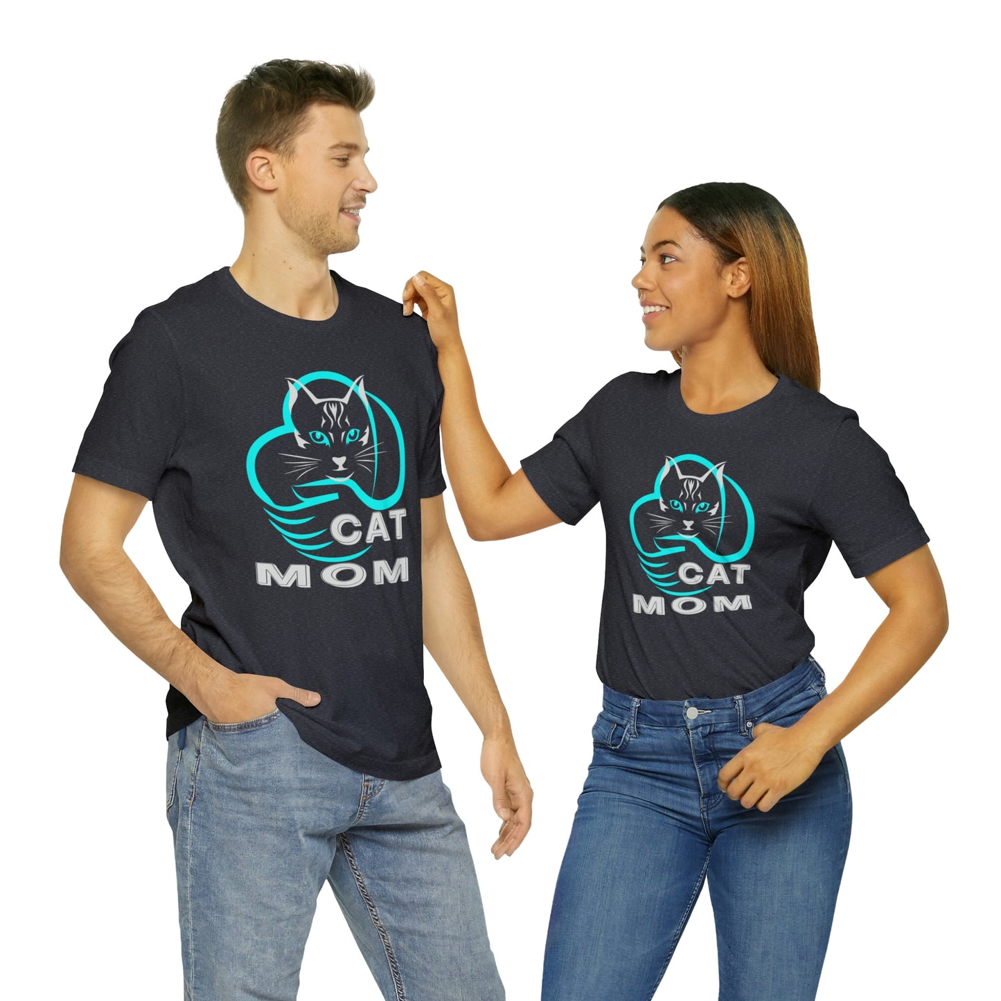 Cat Mom Short Sleeve T-shirt