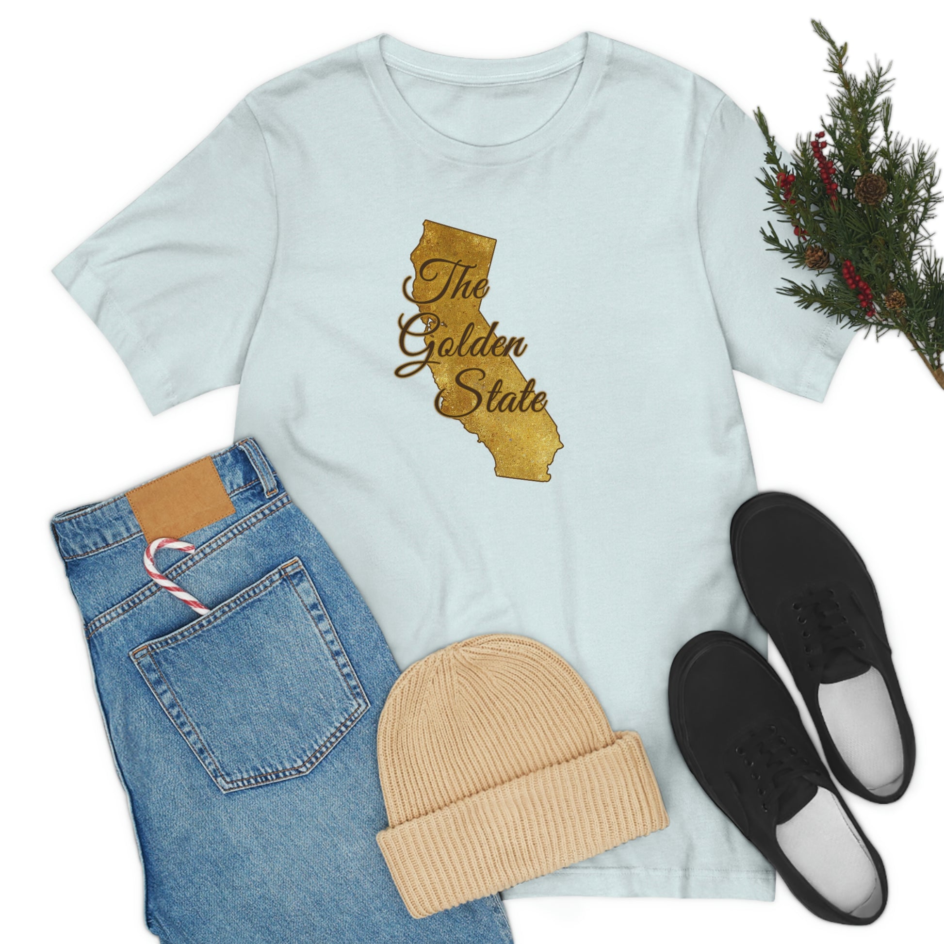 The Golden State California Unisex Jersey Short Sleeve Tee Tshirt T-shirt