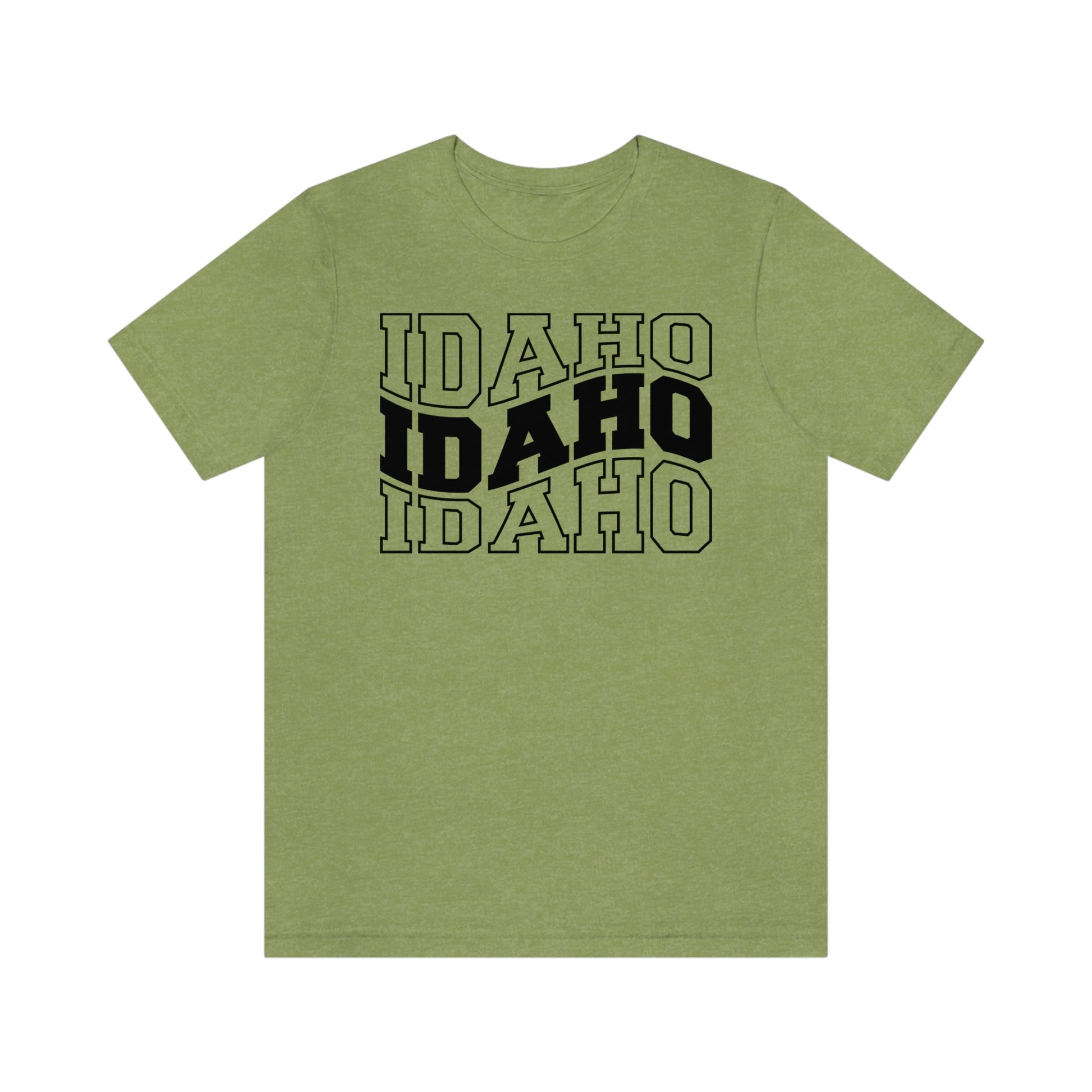 Idaho Varsity Letters Wavy Short Sleeve T-shirt