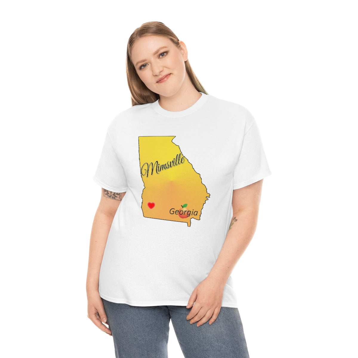 Mimsville Georgia Unisex Heavy Cotton Tee