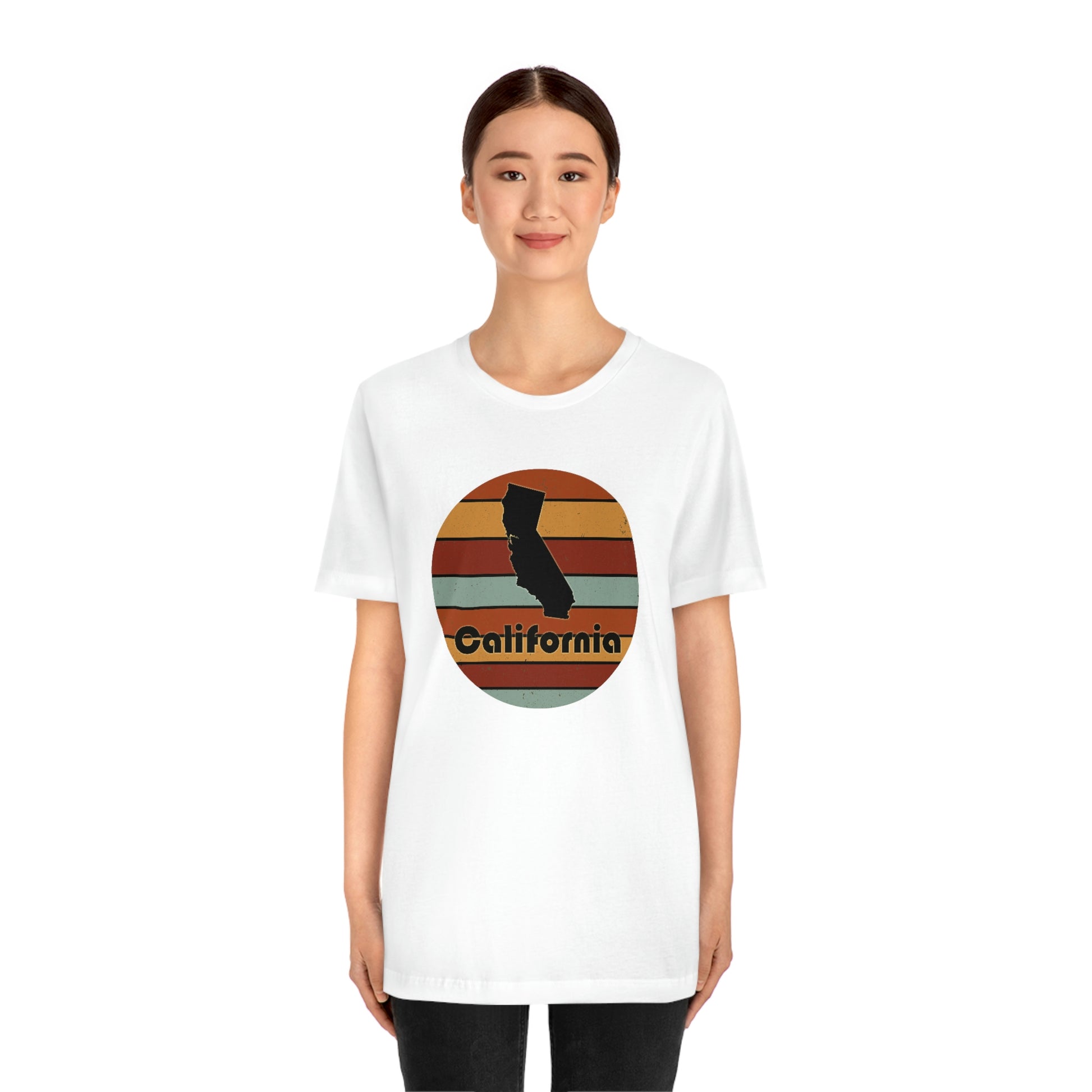 California Retro Sunset Unisex Jersey Short Sleeve Tee Tshirt T-shirt