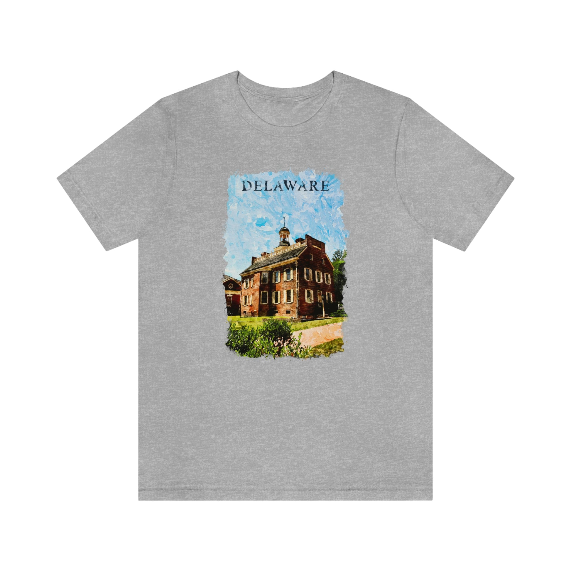 Delaware Old State House Watercolor Short Sleeve T-shirt