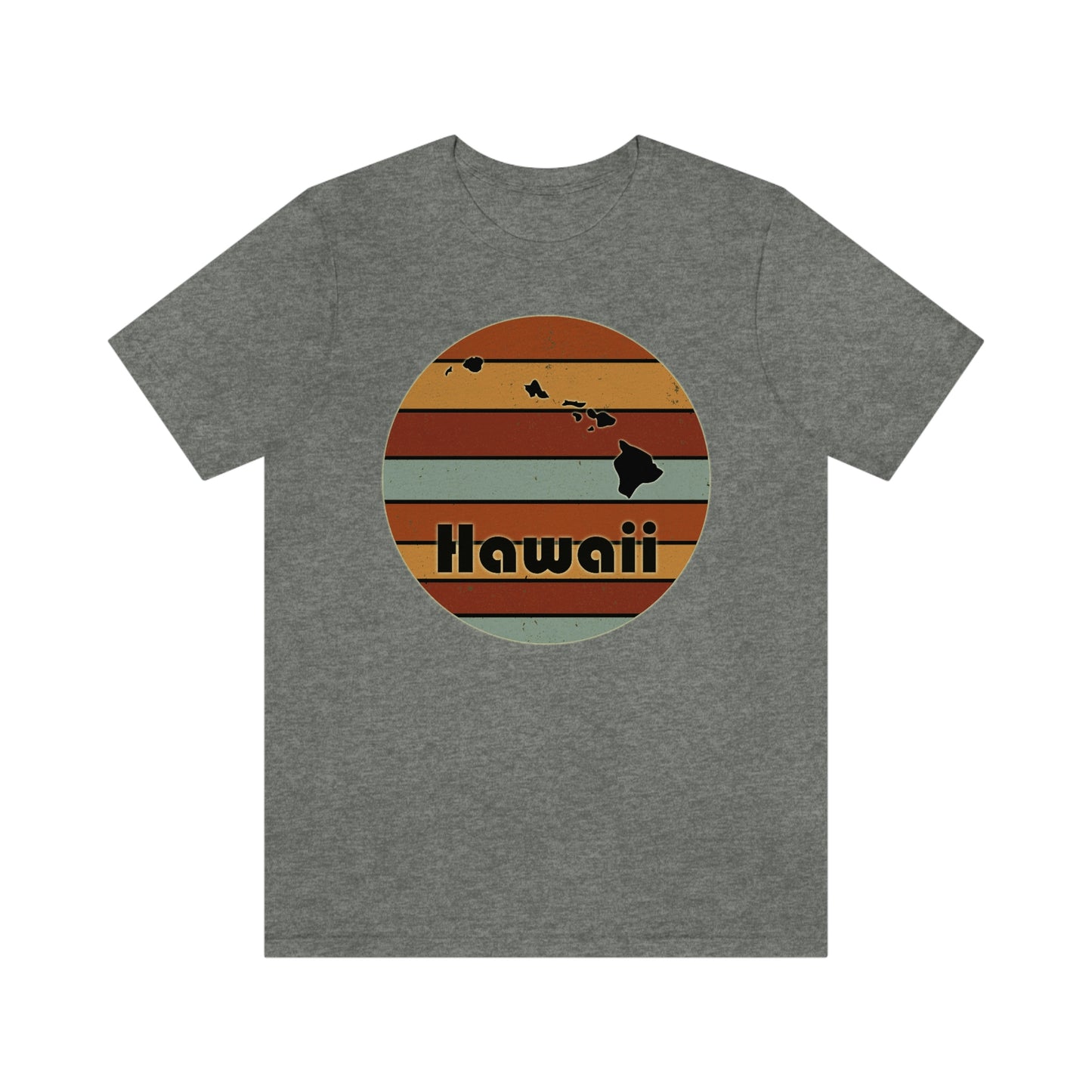 Hawaii Retro Sunset Short Sleeve T-shirt