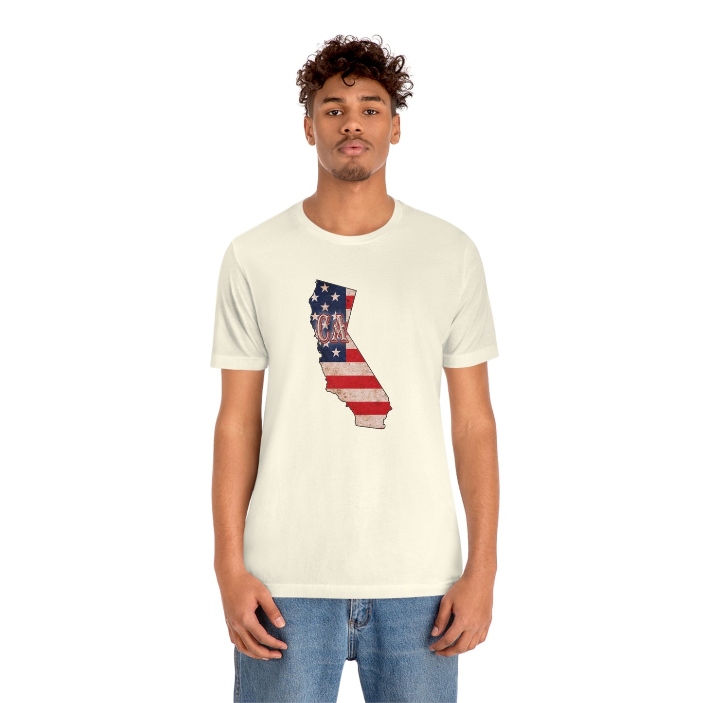 California US Flag Unisex Jersey Short Sleeve Tee Tshirt T-shirt