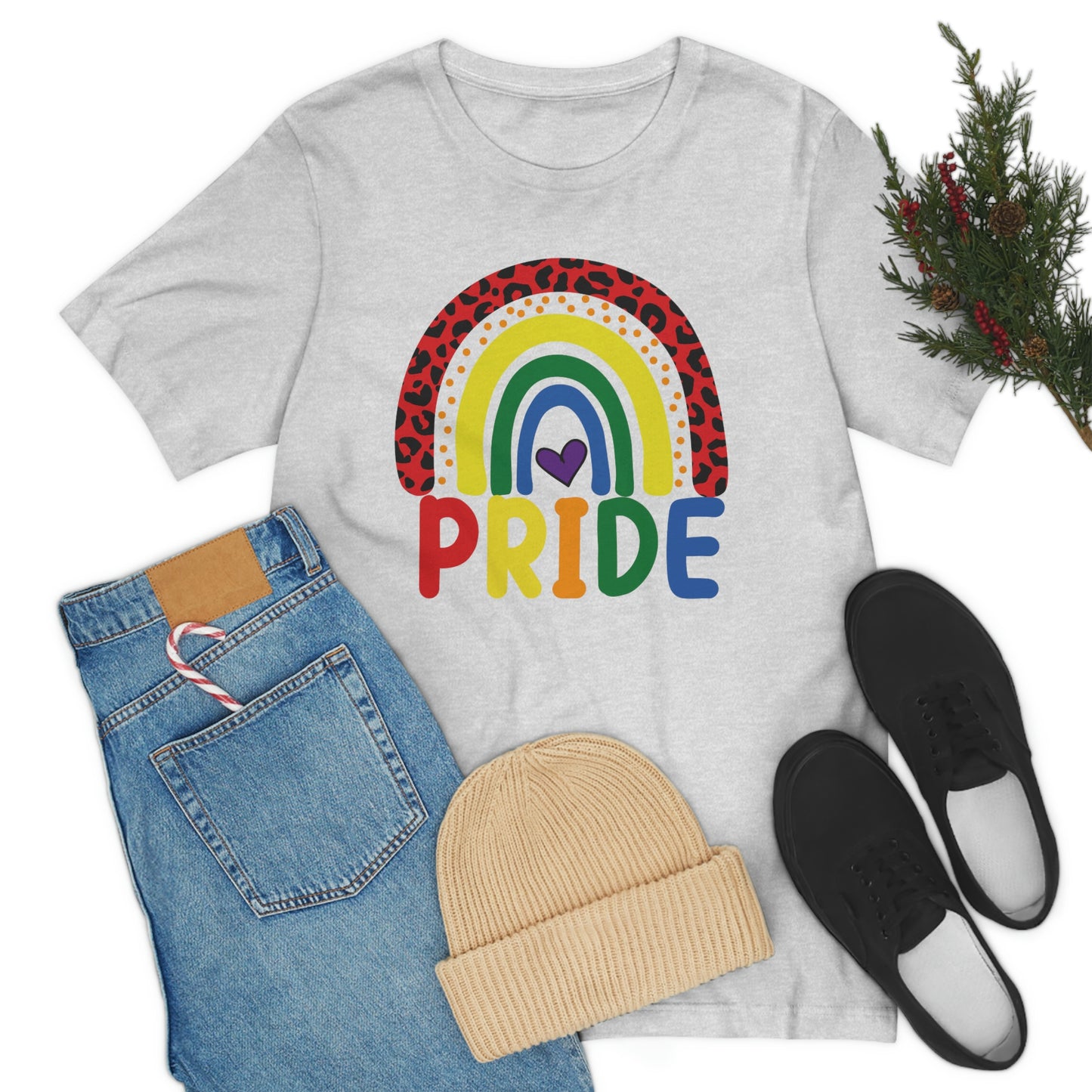 LGBTQIA Awareness Pride Print Unisex Jersey Short Sleeve Tee