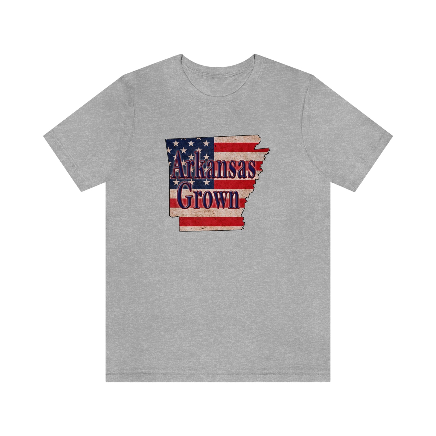 Arkansas Grown US Flag Unisex Jersey Short Sleeve Tee Tshirt T-shirt