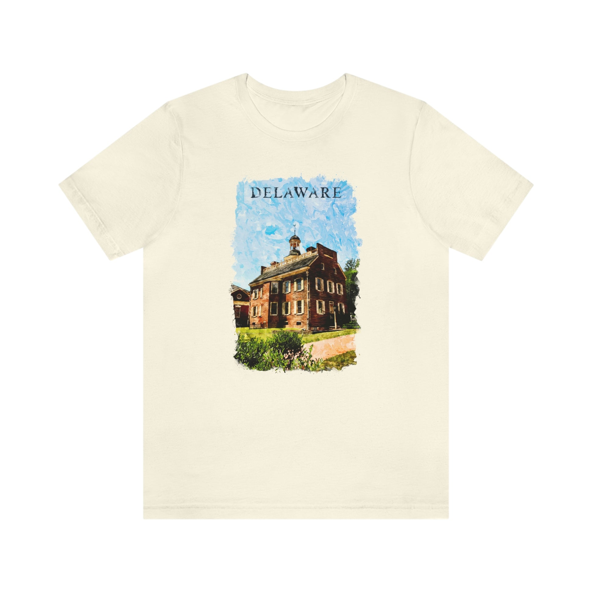 Delaware Old State House Watercolor Short Sleeve T-shirt