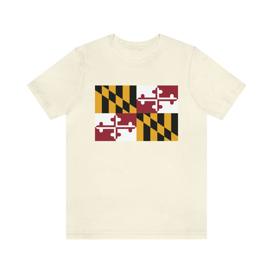 Maryland Flag Unisex Jersey Short Sleeve Tee Tshirt T-shirt