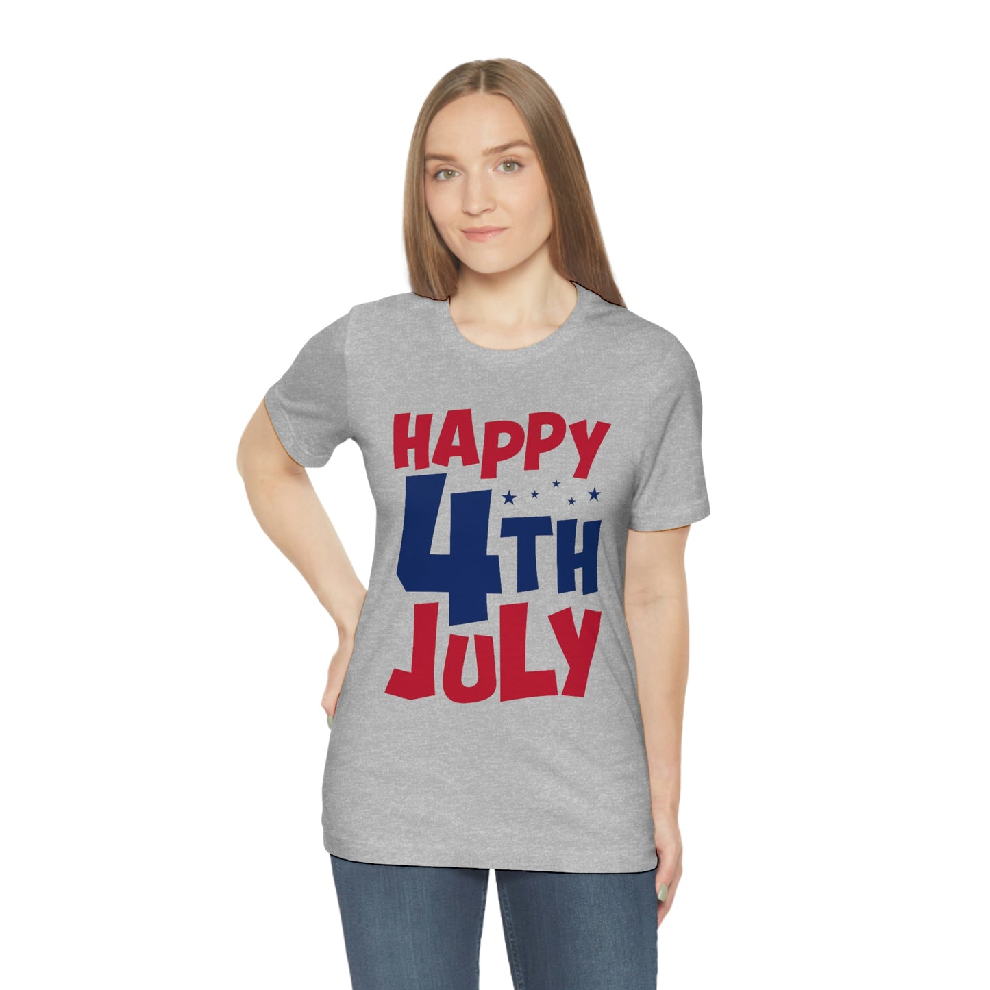 Happy 4th of July Unisex Jersey Short Sleeve Tee