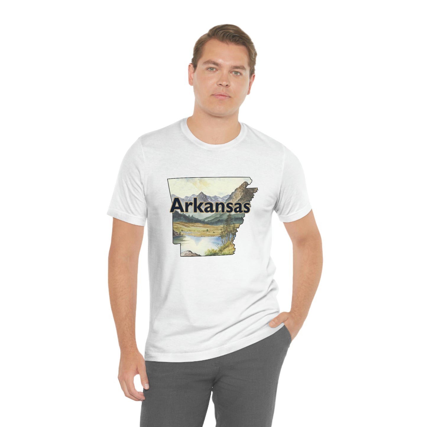Arkansas Landscape Unisex Jersey Short Sleeve Tee Tshirt T-shirt