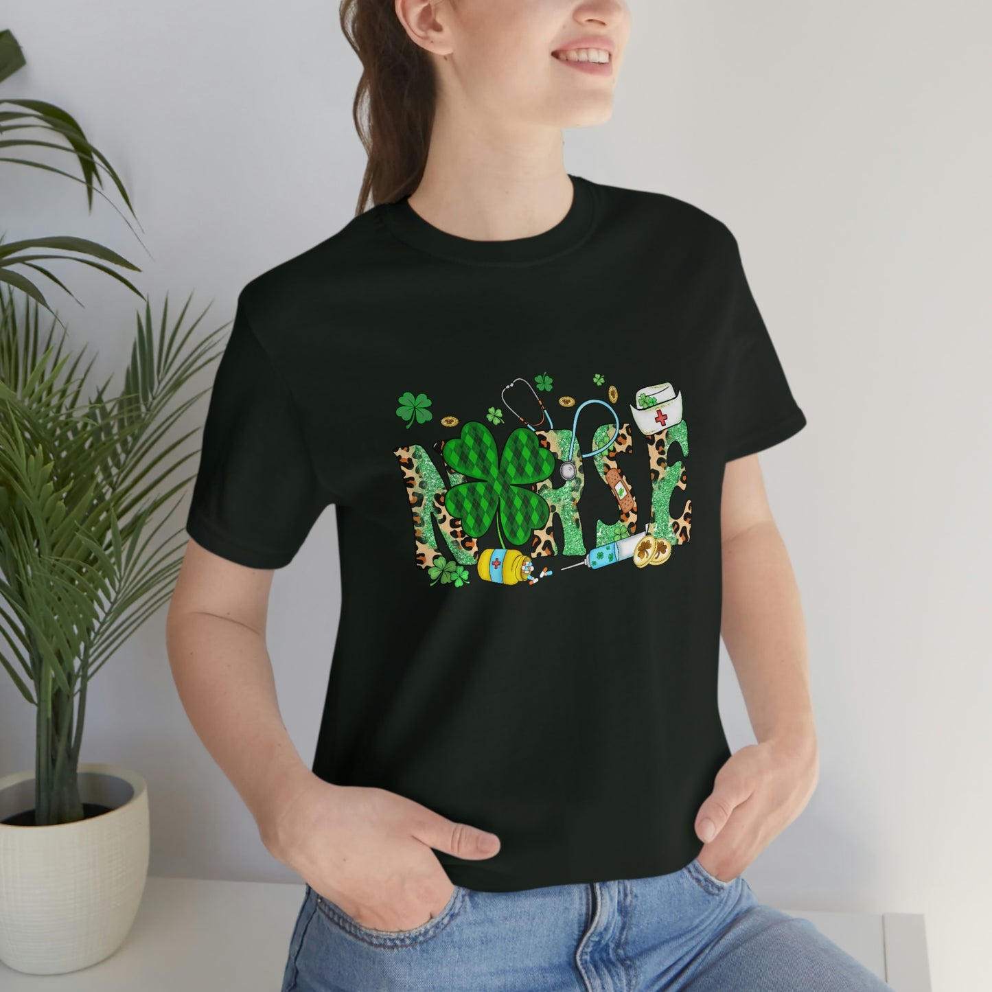 Nurse St. Patrick's Day Unisex Jersey Short Sleeve Tee