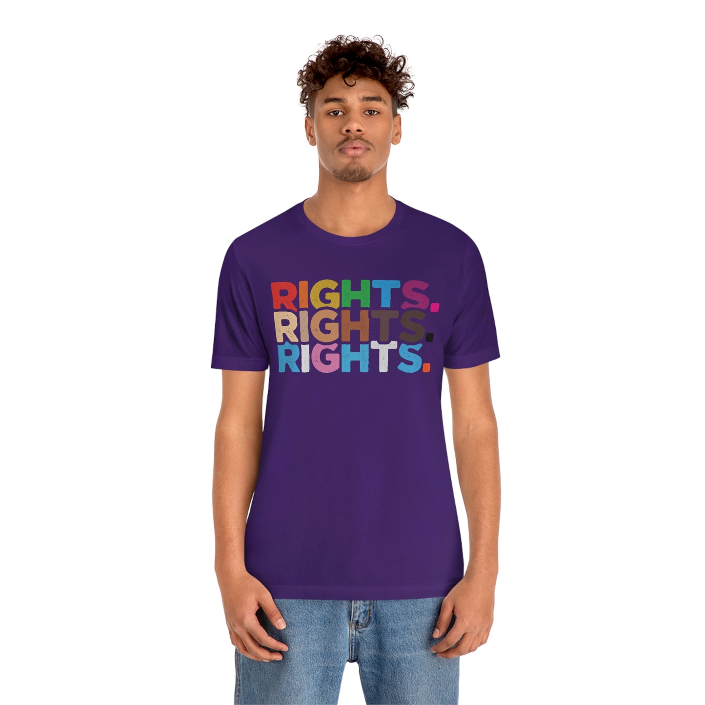 Rights. Rights. Rights. LGBTQIA Unisex Jersey Short Sleeve Tee