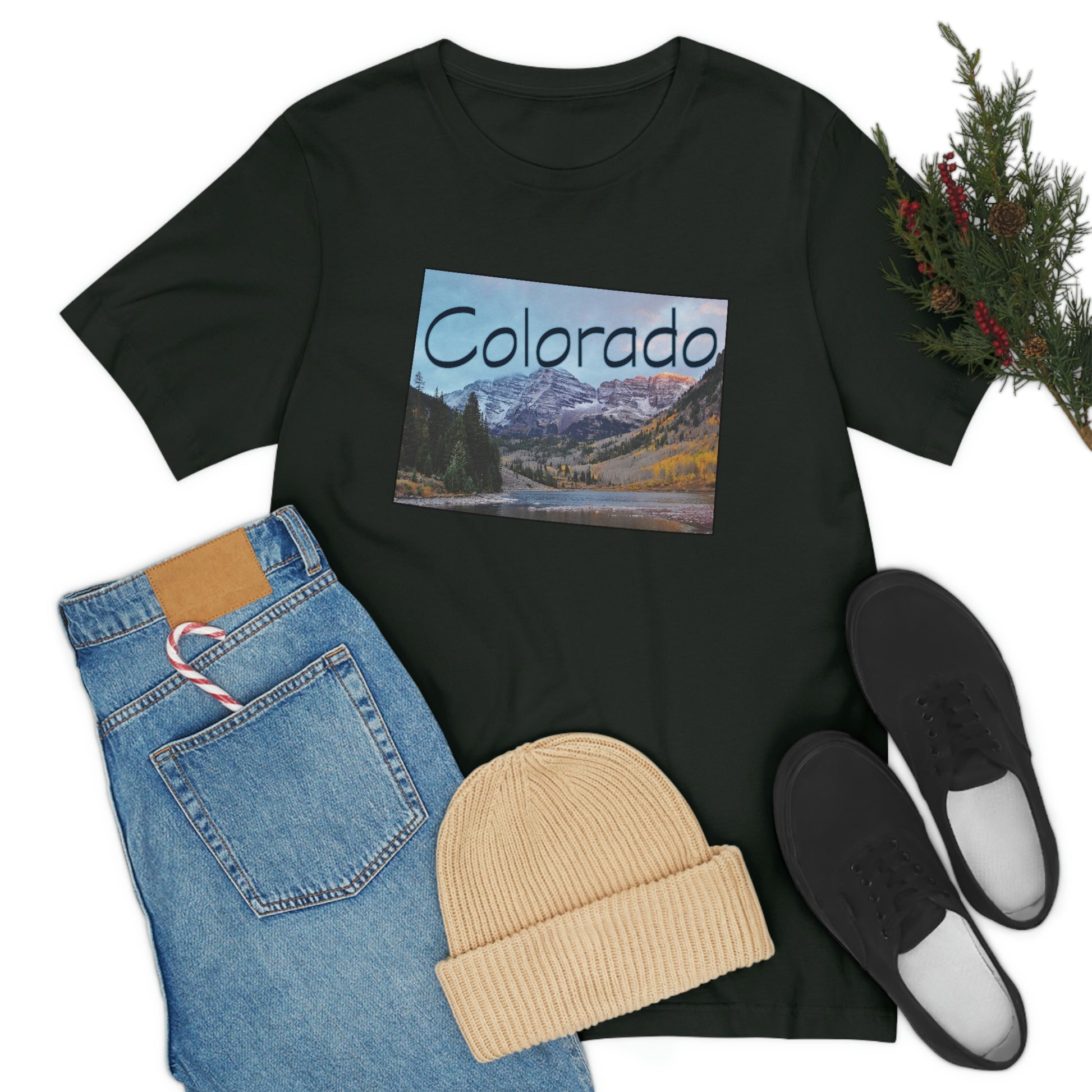 Colorado Mountains Unisex Jersey Short Sleeve Tee Tshirt T-shirt