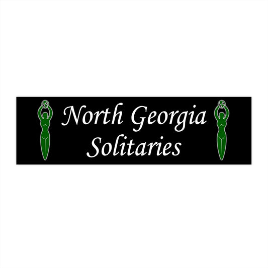 North Georgia Solitaries Bumper Sticker 3 sizes