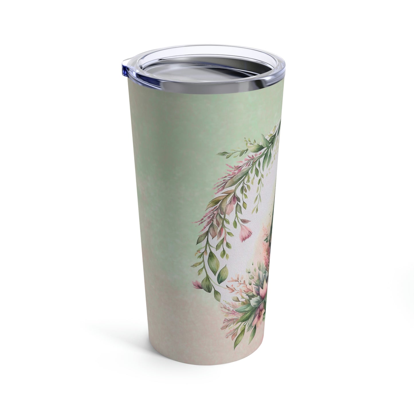 Spring Topiary Watercolor Tumbler 20oz