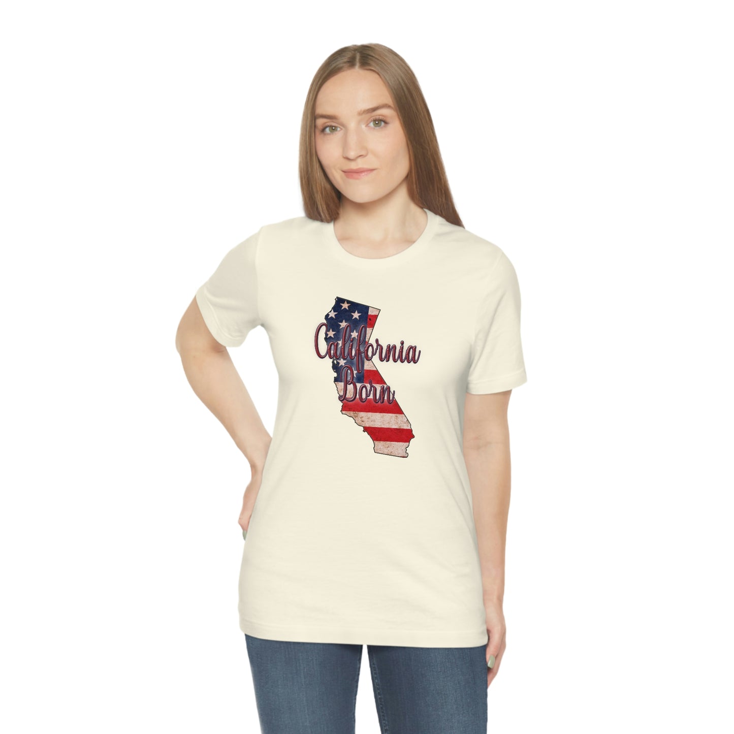 California US Flag Unisex Jersey Short Sleeve Tee Tshirt T-shirt