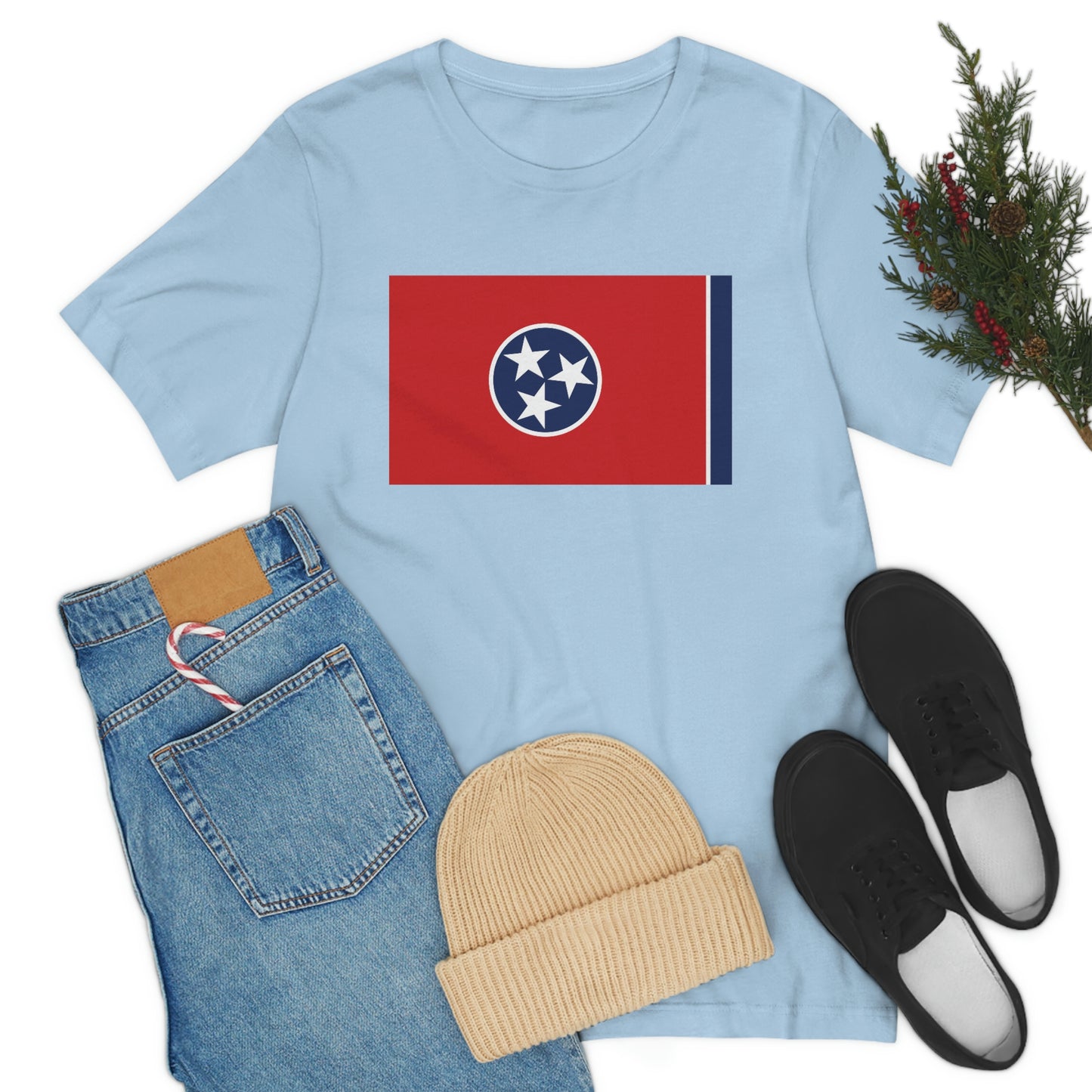 Tennessee Flag Unisex Jersey Short Sleeve Tee Tshirt T-shirt