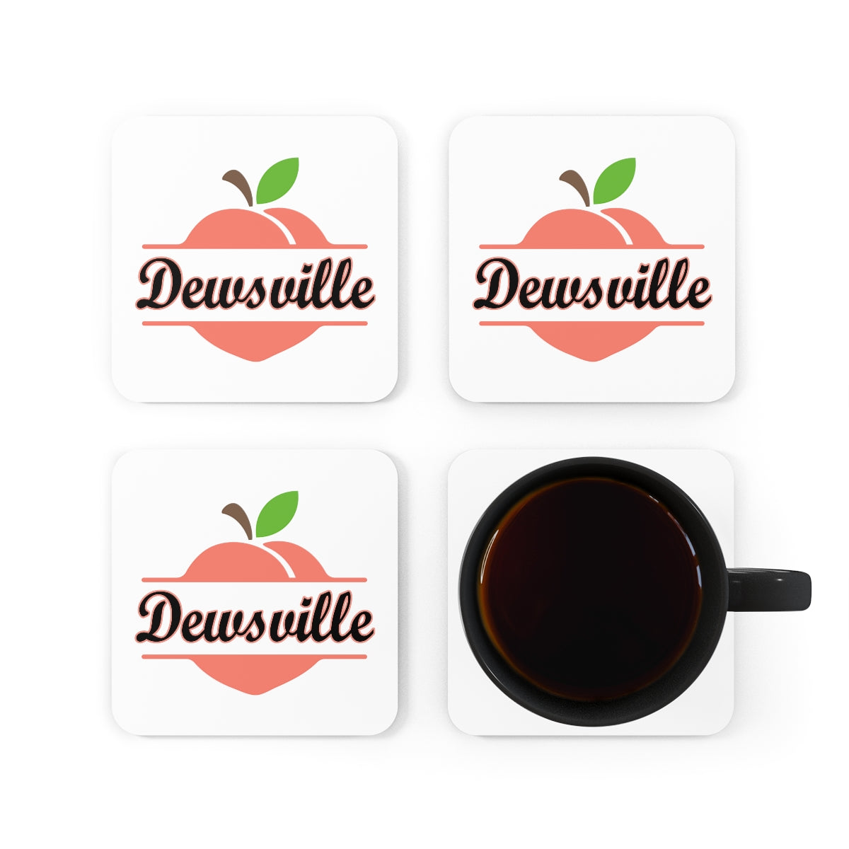 Dewsville Georgia Corkwood Coaster Set