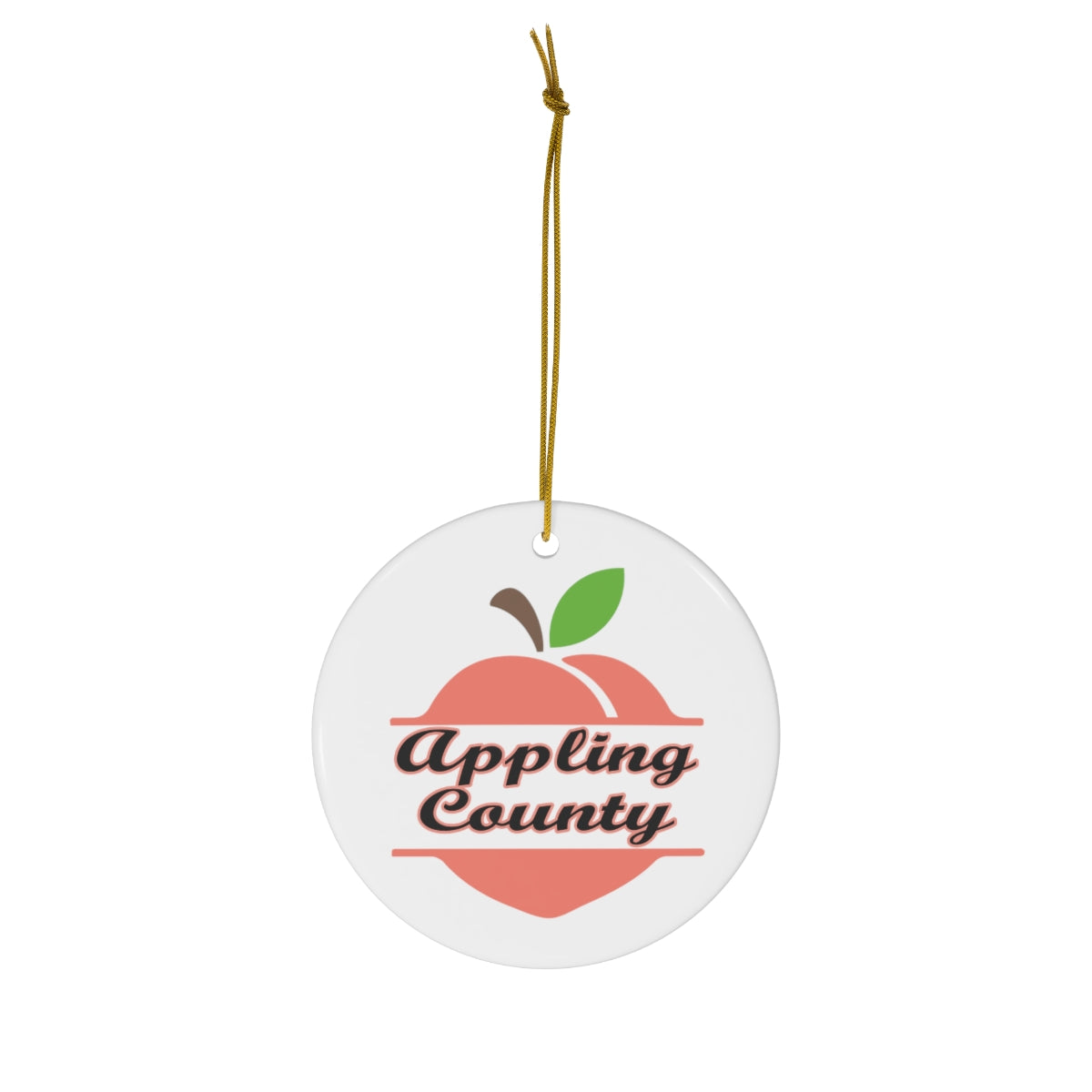 Appling County Georgia Ceramic Ornament, 1-Pack