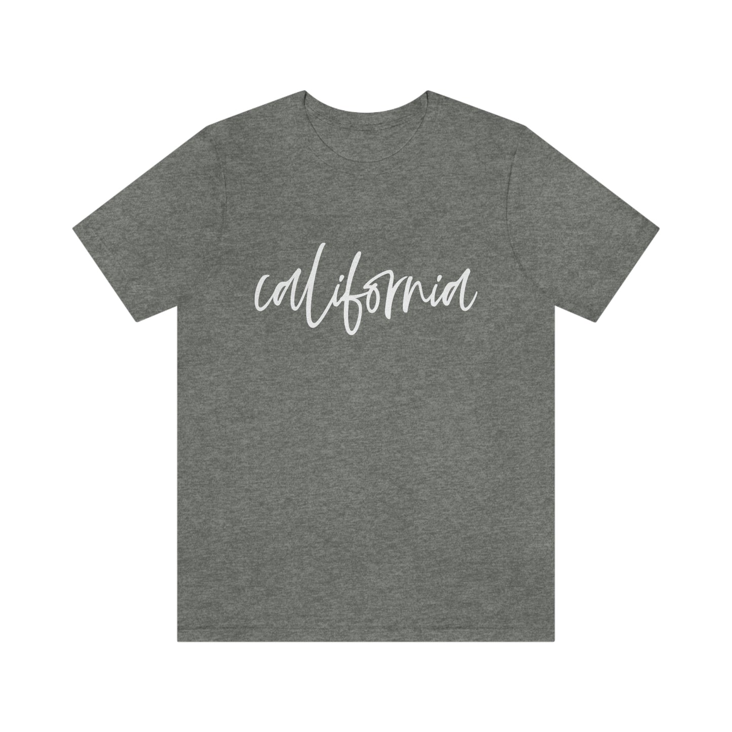 California Script Unisex Jersey Short Sleeve Tee Tshirt T-shirt