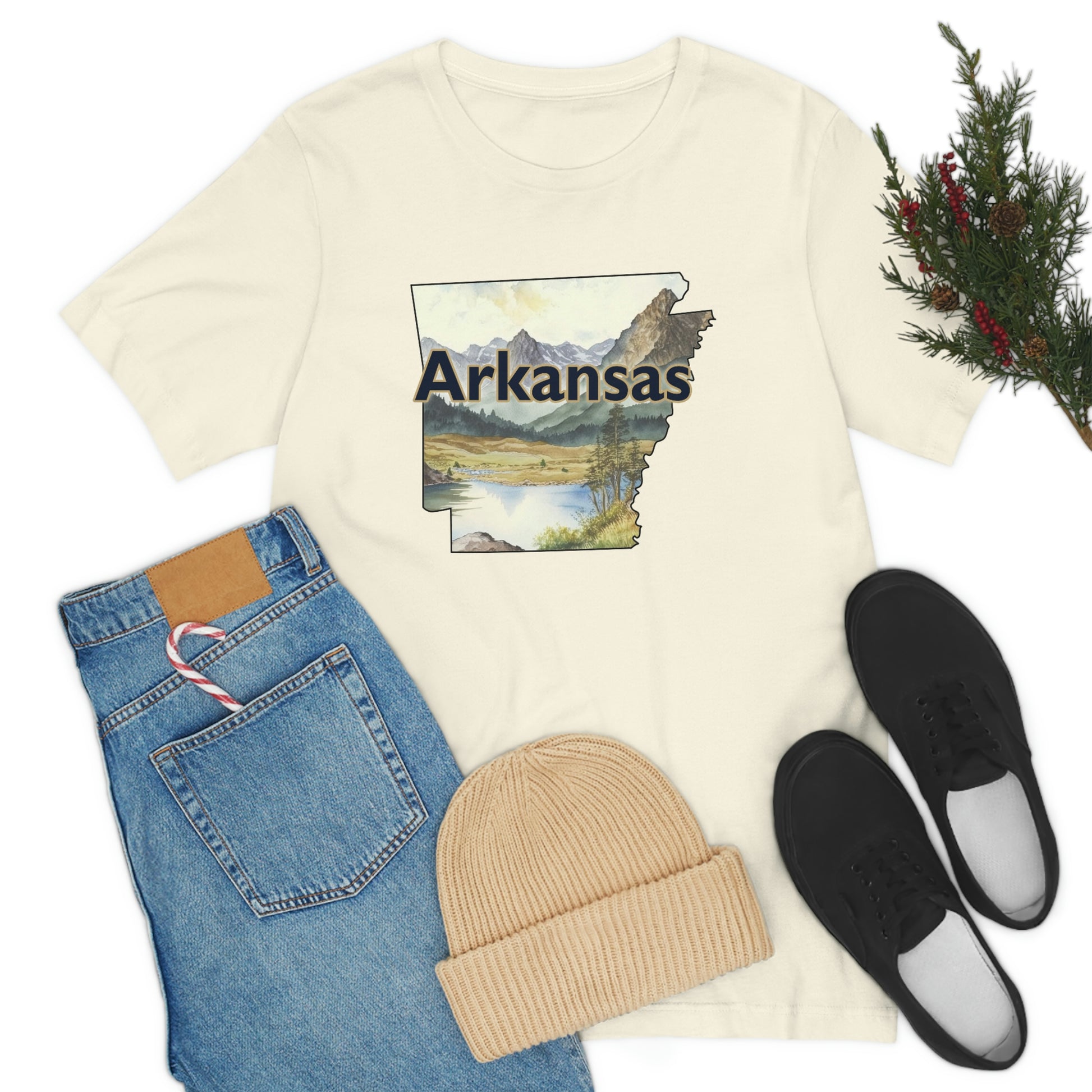 Arkansas Landscape Unisex Jersey Short Sleeve Tee Tshirt T-shirt