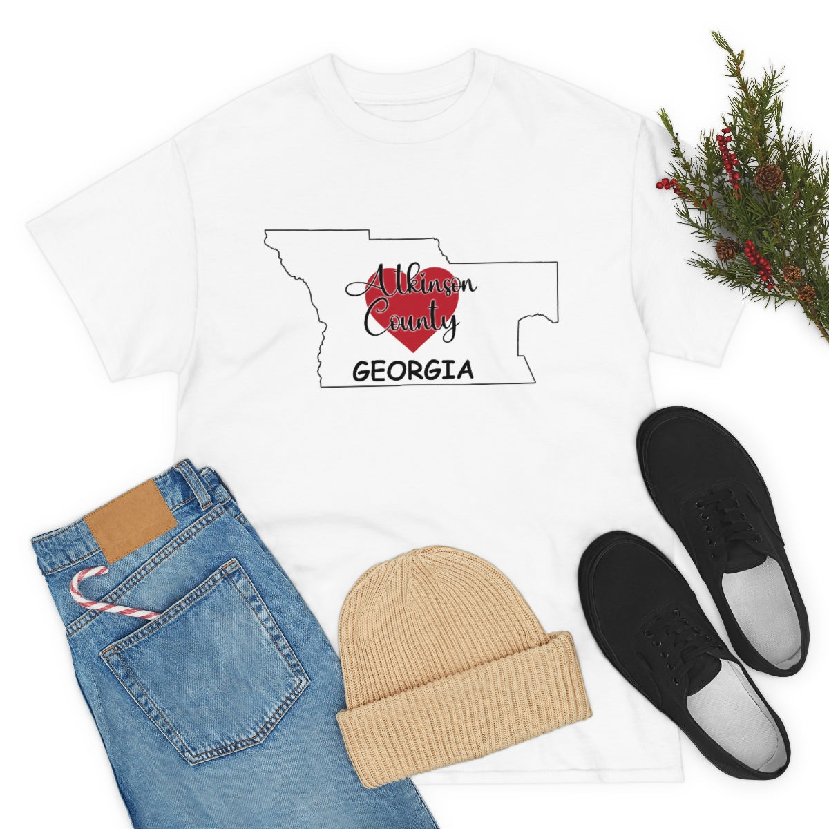 Atkinson County Georgia Unisex Heavy Cotton Tee