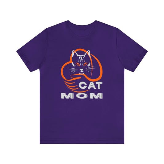 Cat Mom Short Sleeve T-shirt