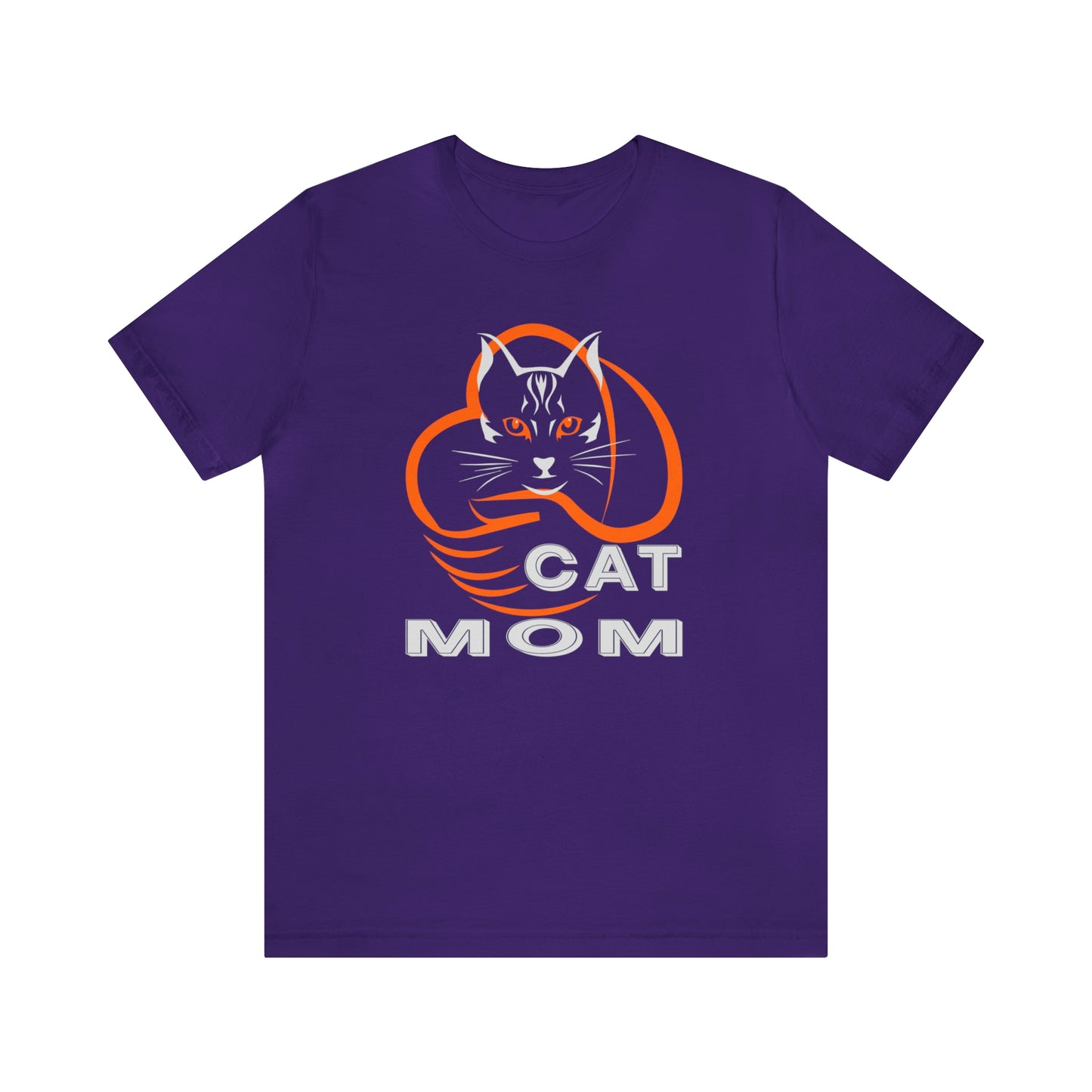 Cat Mom Short Sleeve T-shirt