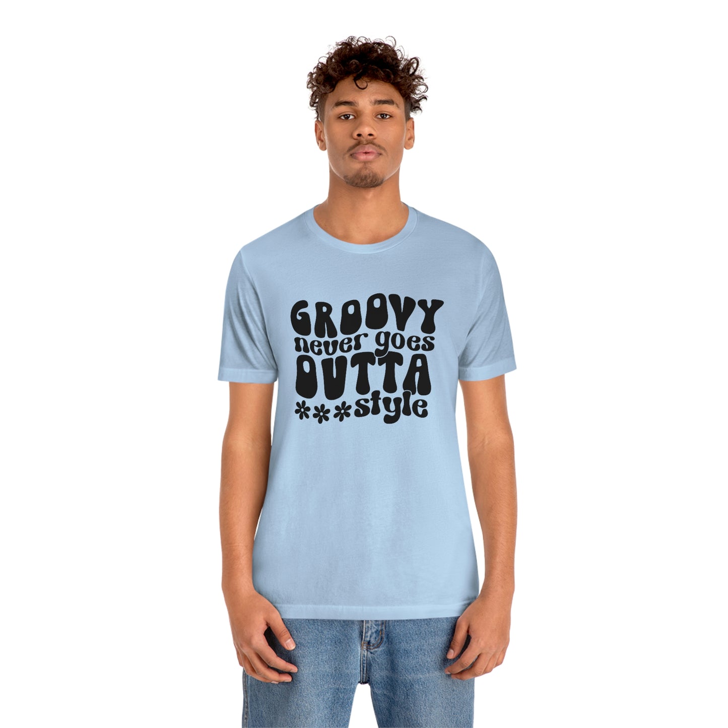 Groovy Never Goes Out of Style Unisex Jersey Short Sleeve Tee