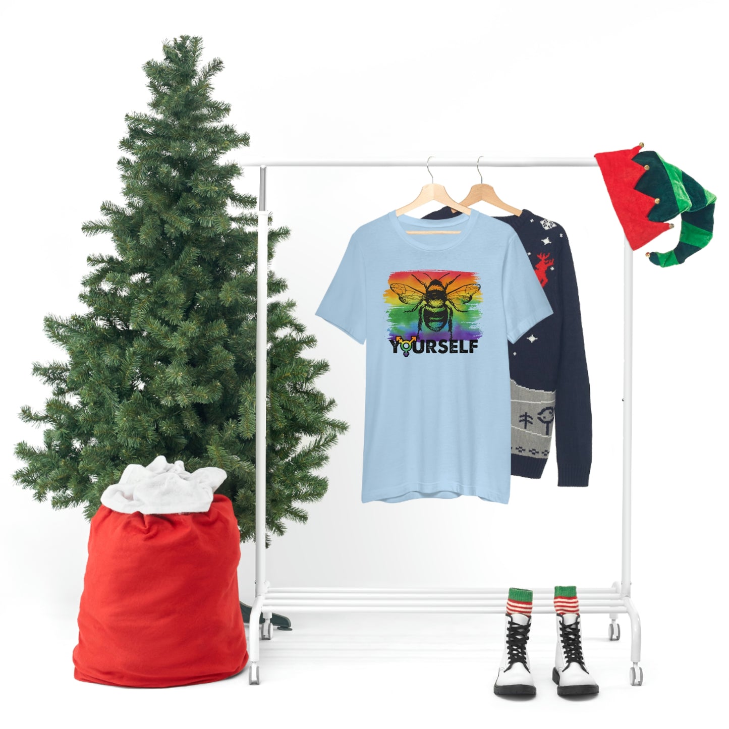 Bee Yourself LGBTQIA Print Unisex Jersey Short Sleeve Tee