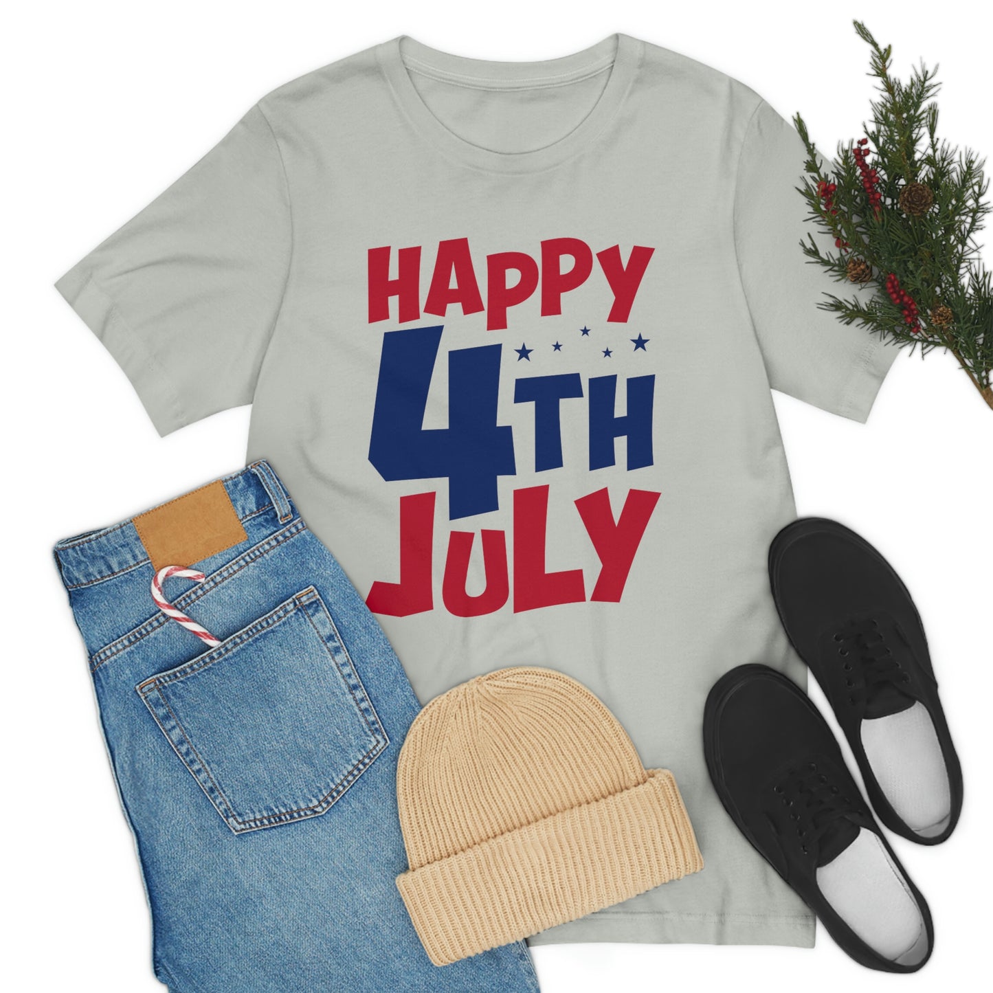 Happy 4th of July Unisex Jersey Short Sleeve Tee