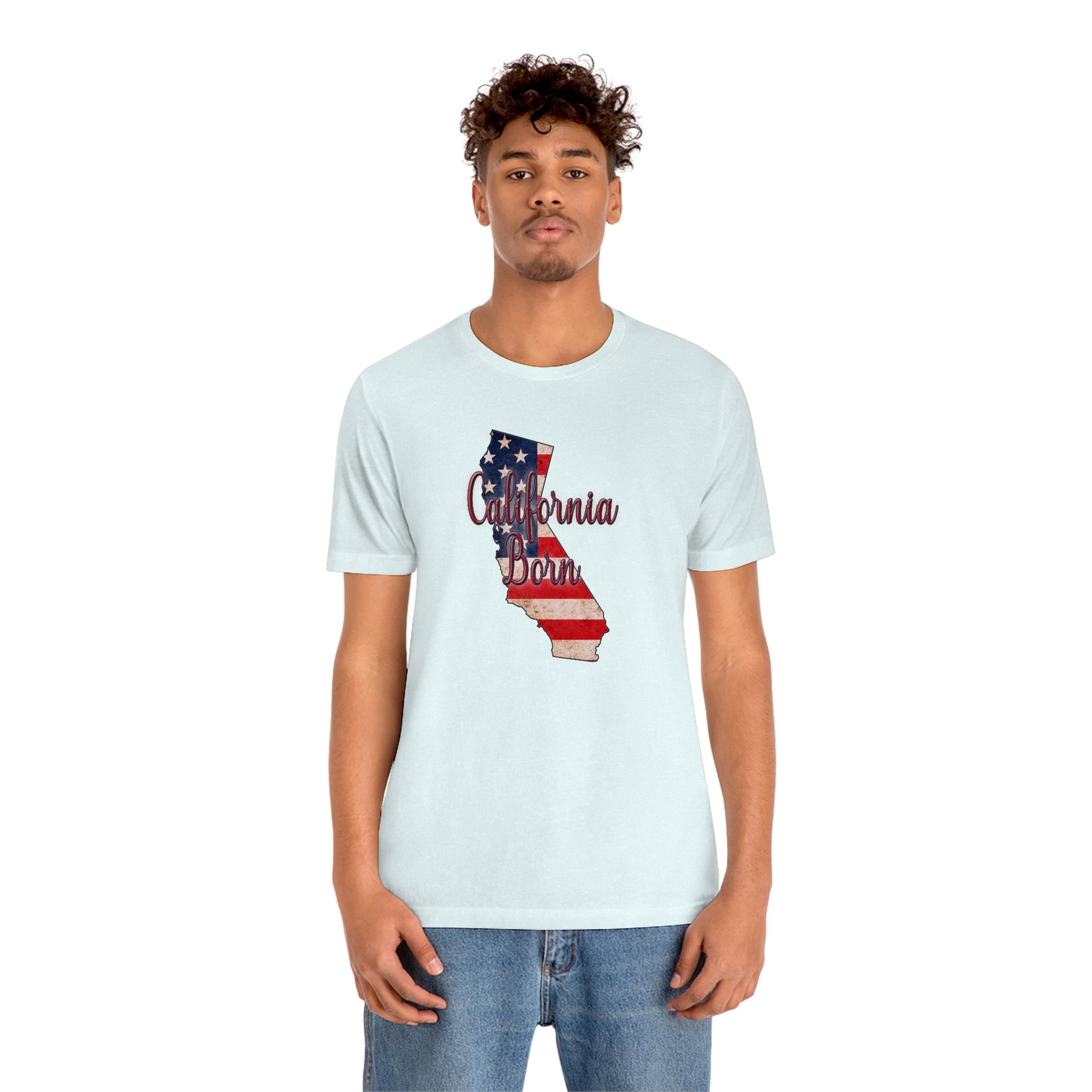 California US Flag Unisex Jersey Short Sleeve Tee Tshirt T-shirt