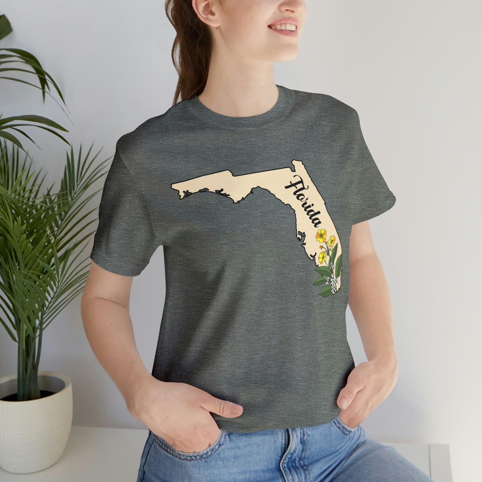 Florida State Flower Short Sleeve T-shirt
