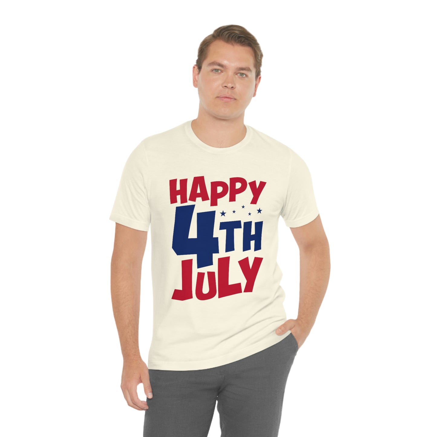 Happy 4th of July Unisex Jersey Short Sleeve Tee