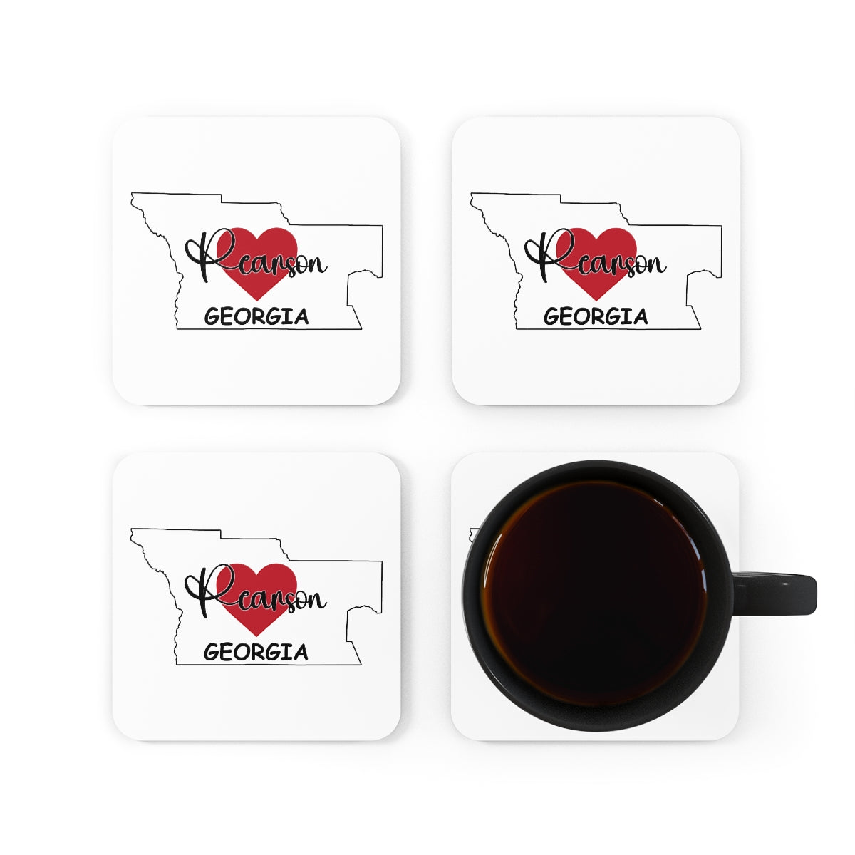 Pearson Georgia Corkwood Coaster Set