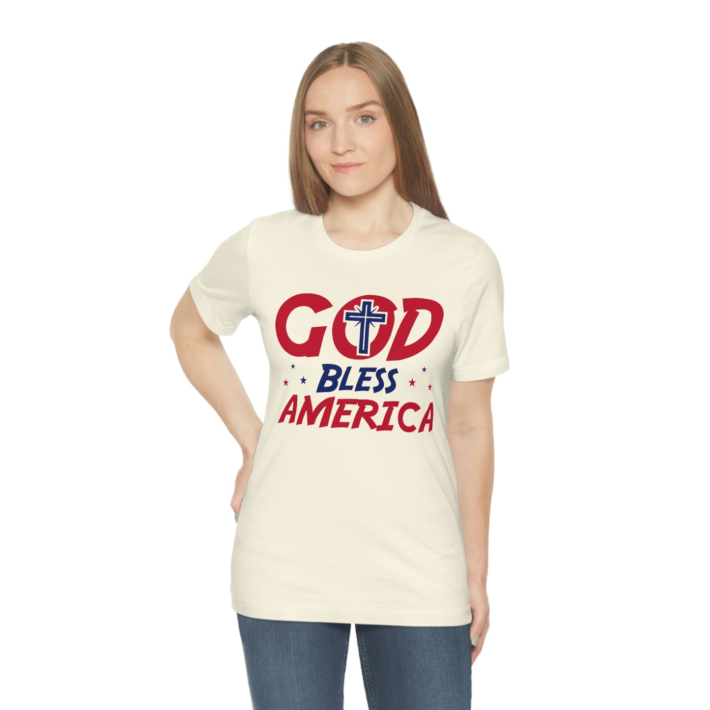 God Bless America Unisex Jersey Short Sleeve Tee